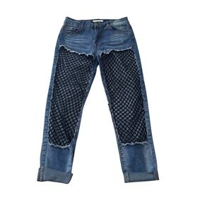 Hot & Delicious Fishnet Fashion Jeans